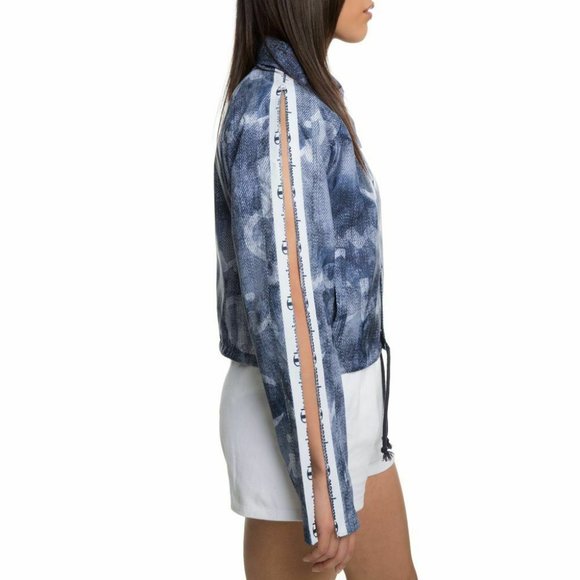 Champion Coaches Jacket Indigo "Demin Logo" Women S and M NWT - Picture 4 of 8